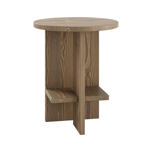 Кръгла маса за кафе в кафяв цвят Rondure - Karup Design-image-1