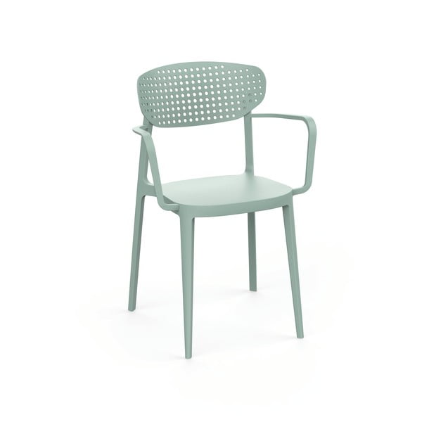 Светлозелен пластмасов градински стол Aire – Rojaplast