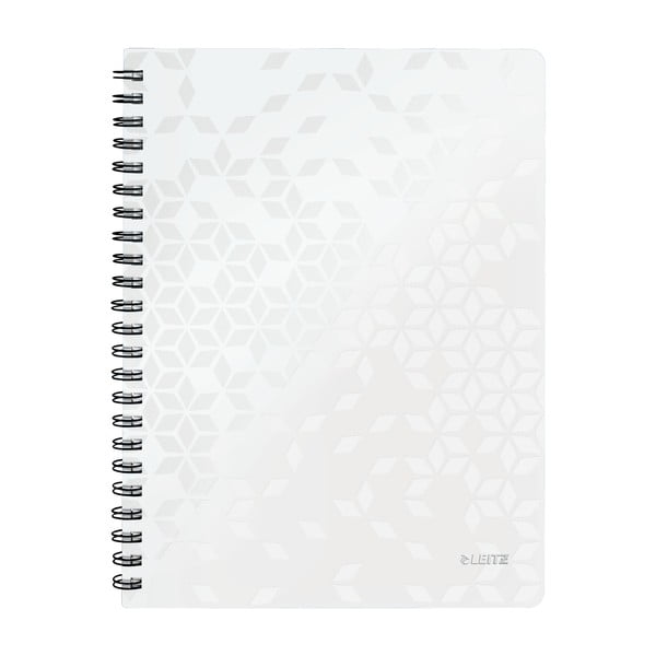 Бяла тетрадка с подложки, A4, 80 страници WOW - Leitz
