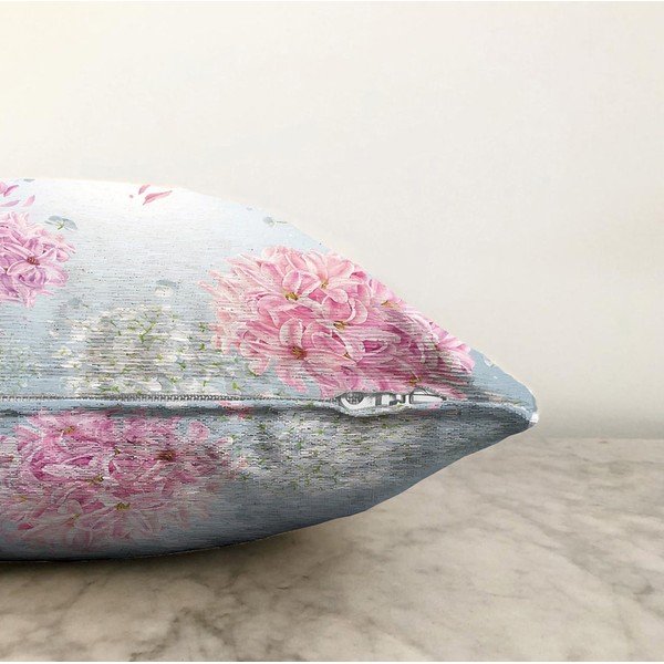 Синя калъфка за възглавница със смес от памук Peony, 55 x 55 cm - Minimalist Cushion Covers-image-1