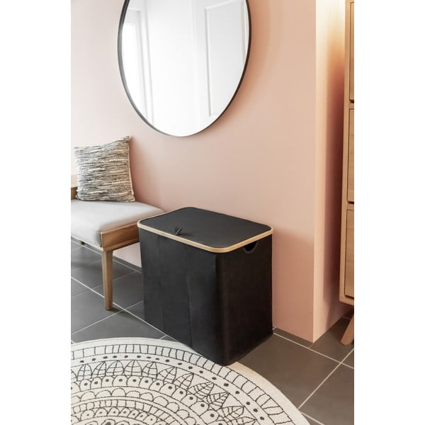 Кош за пране от плат 105 л Trio Ecori - Wenko-image-1