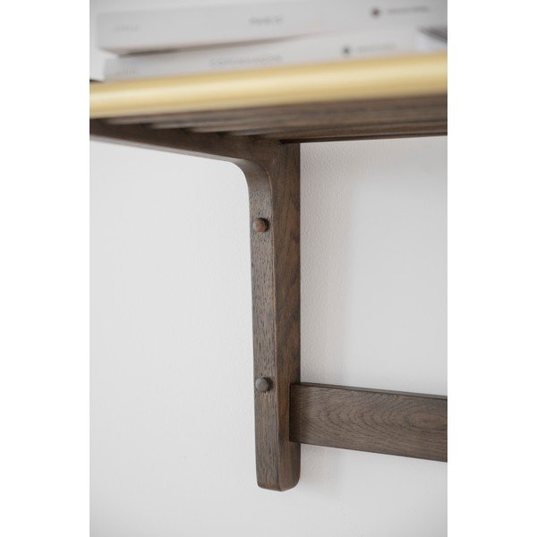 Тъмнокафява дъбова закачалка за стена Inverness - Rowico-image-4