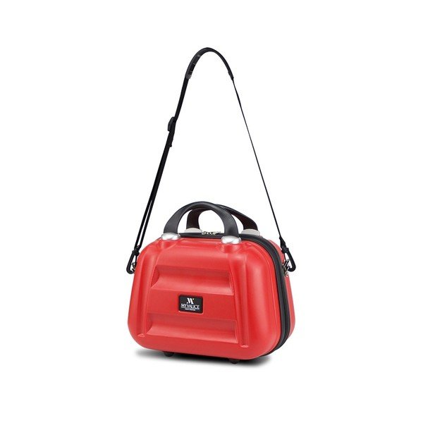 Червен дамски куфар за пътуване My Valice SMART BAG LASSO Куфарче за грим и ръце - Myvalice-image-1