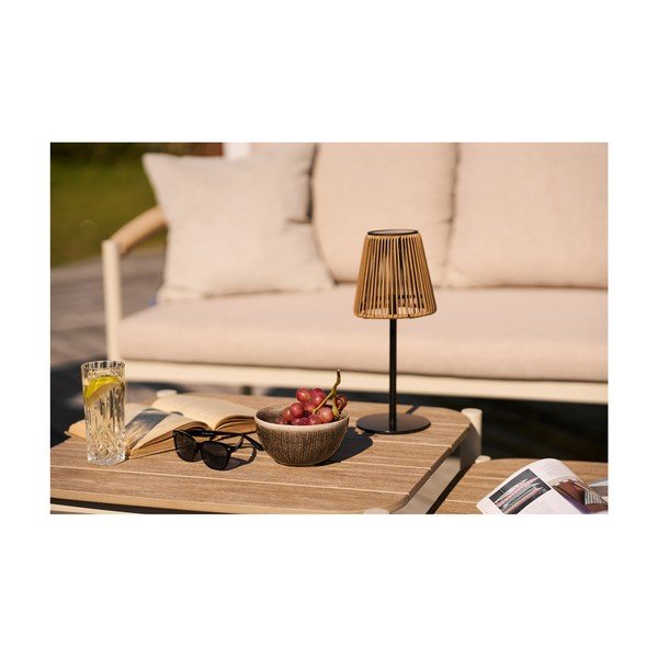 LED настолно/преносимо външно осветително тяло със соларен панел ø 14 cm Salford – House Nordic-image-3