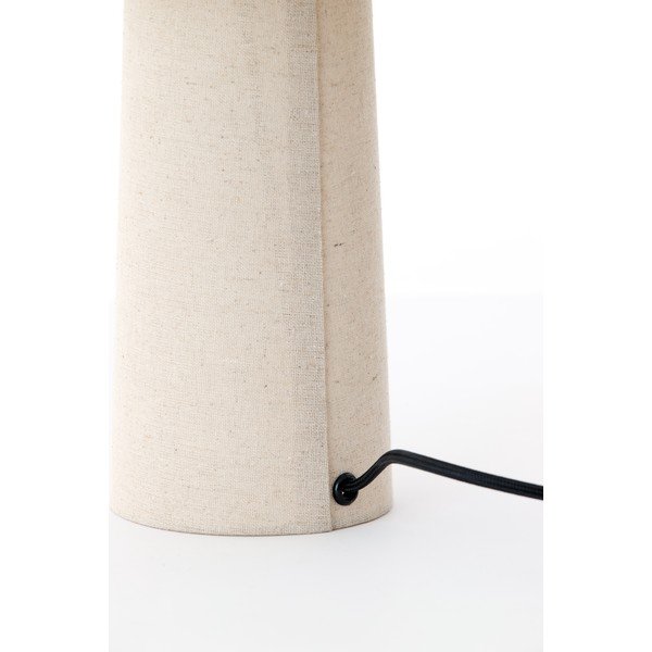 Бяла настолна лампа с текстилен абажур (височина 50 cm) Musaby – Light & Living-image-2
