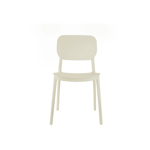 Кремав пластмасов трапезен стол Cheer – Leitmotiv-image-1