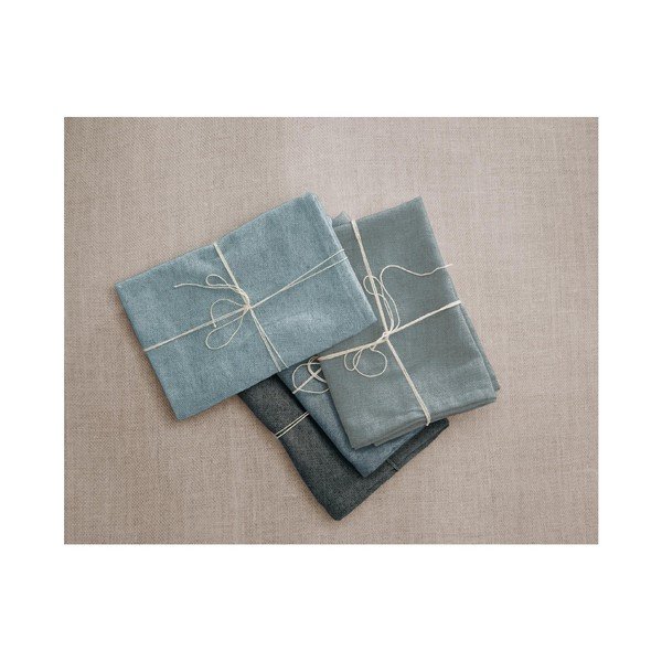 Комплект от 4 ленени салфетки Blue Gradient, 43 x 43 cm - Really Nice Things-image-1