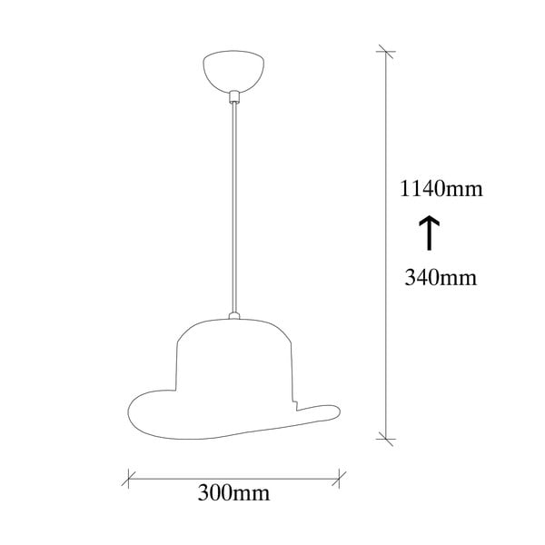 Черно висящо осветително тяло с текстилен абажур ø 30 cm Capello – Opviq lights-image-4