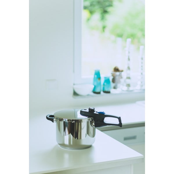 Тенджера под налягане от неръждаема стомана , 6 л Praktika Plus - ELO-image-2