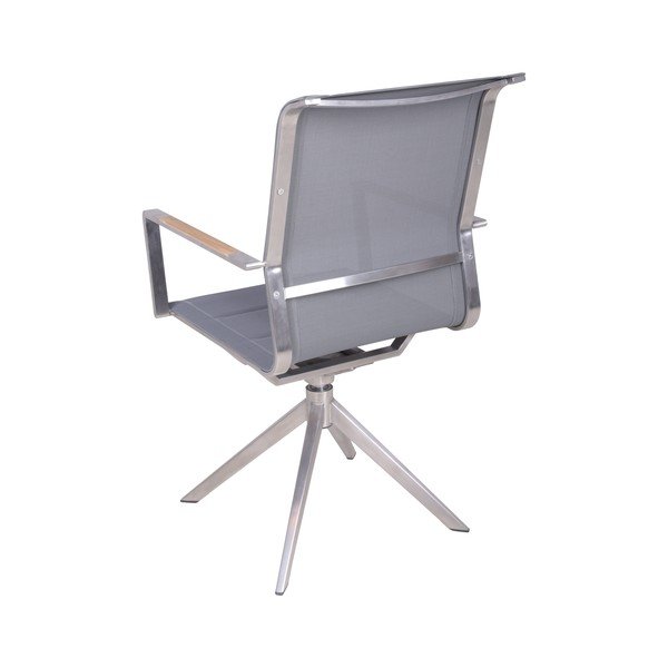 Сив градински стол метален Salida – Garden Pleasure-image-2