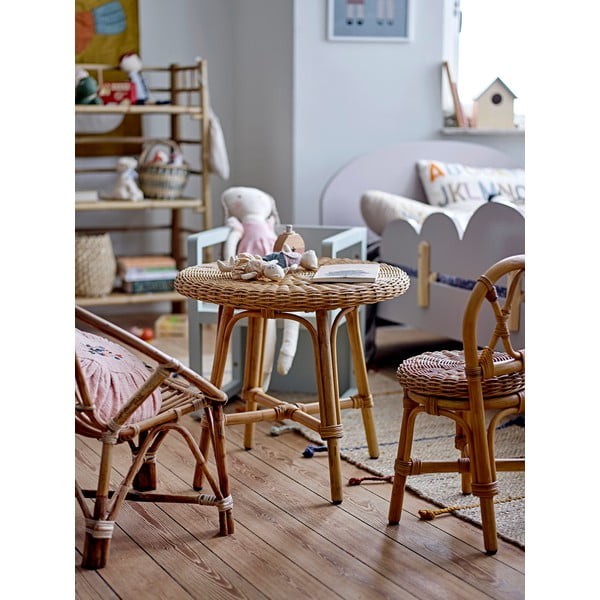 Кръгла детска маса от ратан ø 53 cm Hortense - Bloomingville Mini-image-4