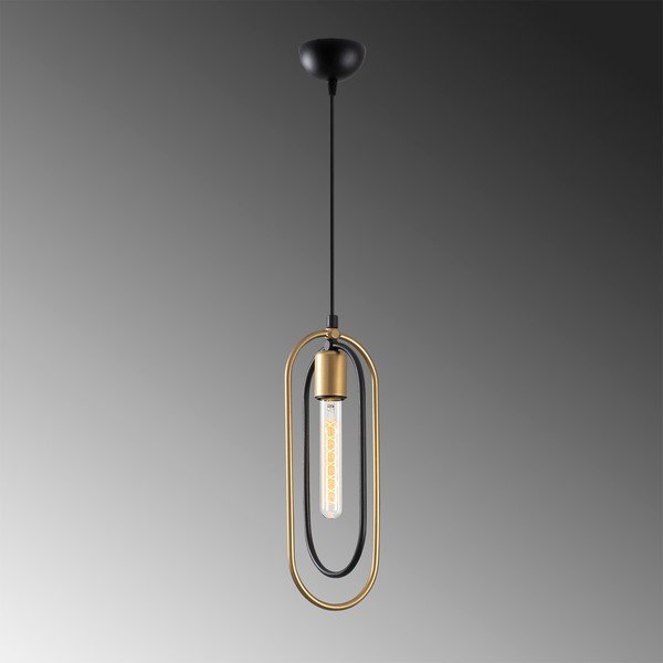 Черно и златисто висящо осветително тяло Cerco – Opviq lights-image-3