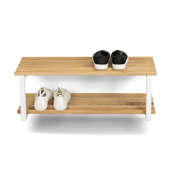 Бяла/в естествен цвят метална висяща стойка за обувки 71x26x34 cm Marco – Spinder Design-image-2