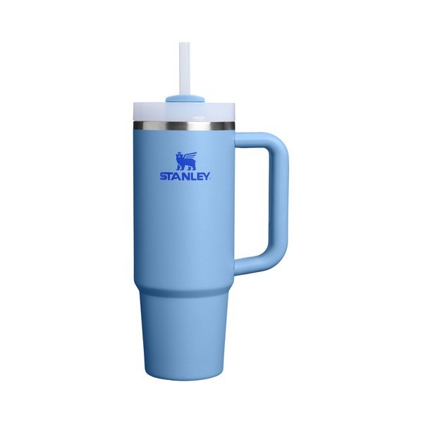 Син термос със сламка от неръждаема стомана 890 ml Quencher H2.O FlowState™ Tumbler Blue Sky – Stanley