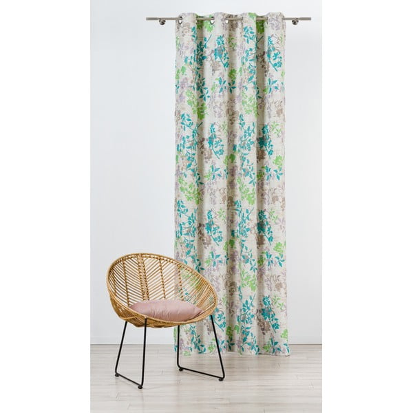 Зелена и бежова   завеса 140x245 cm Serenity - Mendola Fabrics