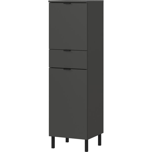 Антрацитен висок шкаф за баня 34x120 cm Arcena – Germania-image-2