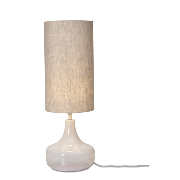 Кремава настолна лампа с текстилен абажур (височина 75 cm) Reykjavik – it's about RoMi