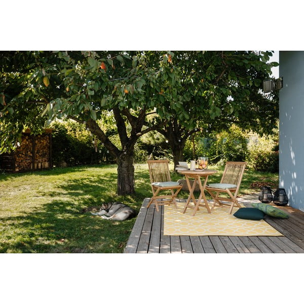 Градинска маса за хранене от тиково дърво, ø 70 cm Oviedo - Bonami Essentials-image-1