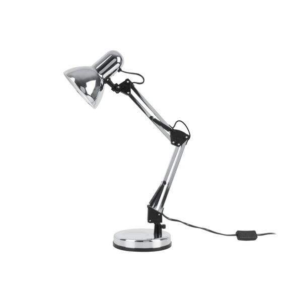 Настолна лампа в сребристо с черни детайли Hobby, ø 12,5 cm - Leitmotiv