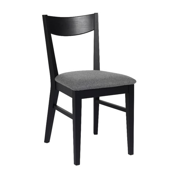 Стол за хранене от черен дъб с филцова седалка Dylan - Folke