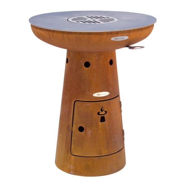 Кафява външна скара на дърва , ø 62 cm Nero S - Remundi