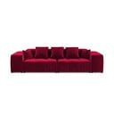 Червен кадифен диван 320 cm Rome Velvet - Cosmopolitan Design