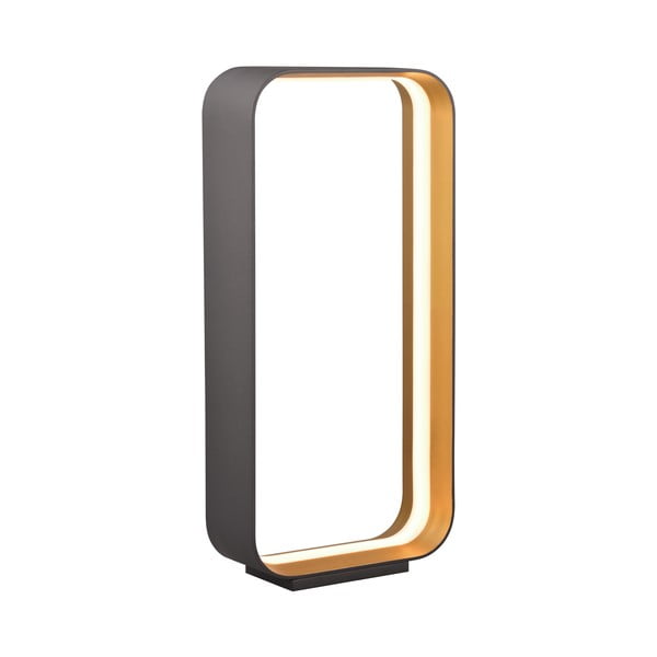 Черна LED настолна лампа с гласово управление/ управление чрез мобилно приложение с метален абажур (височина 61 cm) Cizione – CINQUE-image-1