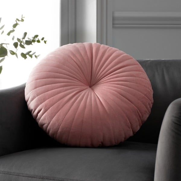 Кадифена декоративна възглавница ø 40 cm Round Soft Touch – Catherine Lansfield-image-1