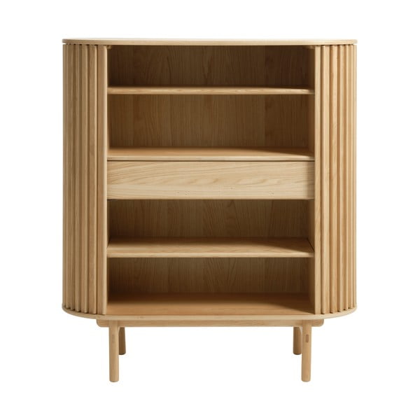 Шкаф от дъб в естествен цвят 110x125 cm Carno - Unique Furniture-image-3