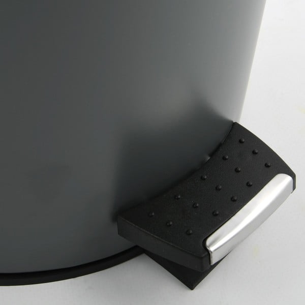 Тъмносиво стоманено кошче за боклук с педал 3 l   Adonis – Spirella-image-4