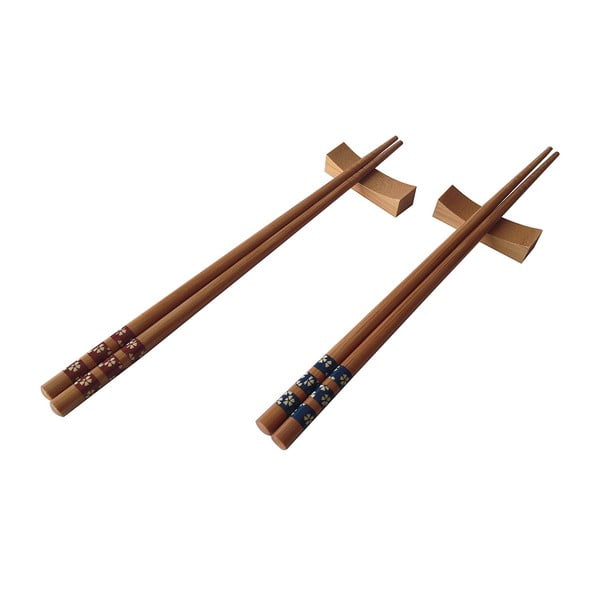 Комплект от 2 чифта бамбукови пръчици за хранене Focaccio - Bambum