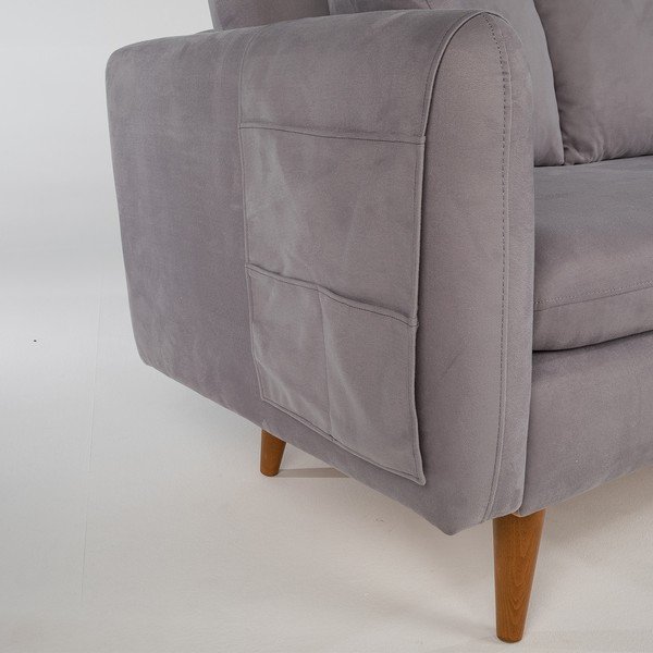 Сив диван 215 cm Sofia – Balcab Home-image-1