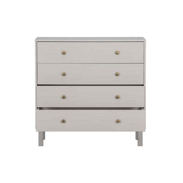 Светлосив нисък скрин от борова дървесина 94x91 cm Madu - WOOOD-image-3