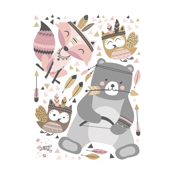 Детски стикери за стена Мечо индиец Sweet - Ambiance-image-2