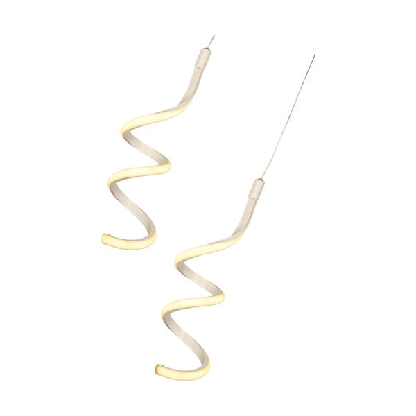 Бяло метално LED висящо осветително тяло ø 25 cm Hilton – Squid Lighting-image-2