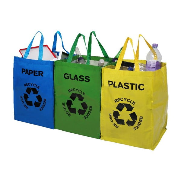 Комплект от 3 торби за отпадъци, сортирани по екологосъобразен начин, 40 л - Premier Housewares-image-1