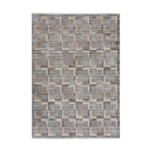 Сиво-бежов килим 160x240 cm Evelyn Blocks – Flair Rugs