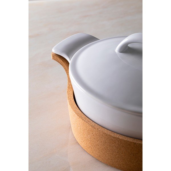 Бяла/кафява глинена купа Ensemble – Casafina-image-3