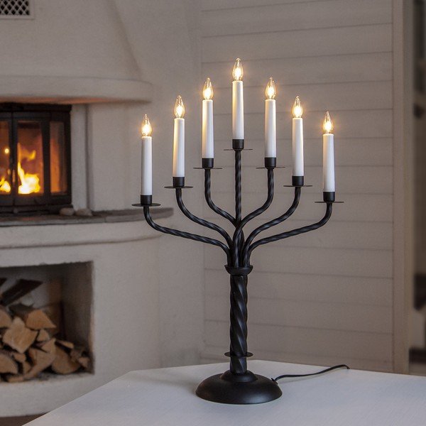 Черна коледна светлинна украса Bore – Star Trading-image-1