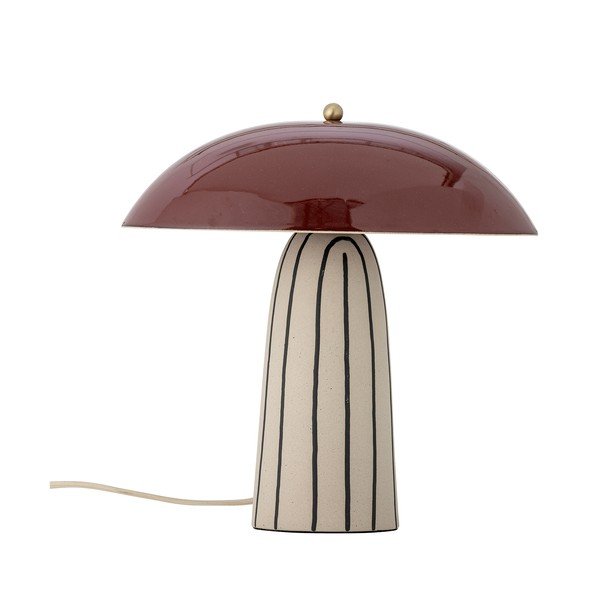 Керамична настолна лампа с метален абажур (височина 32 cm) Arvid – Bloomingville