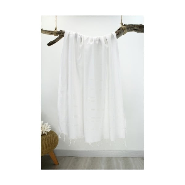 Bílá osuška Hammam Classic Style, 100  x  180 cm