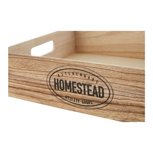 Дървен поднос 28x38 cm Rustic Homestead - Premier Housewares-image-2