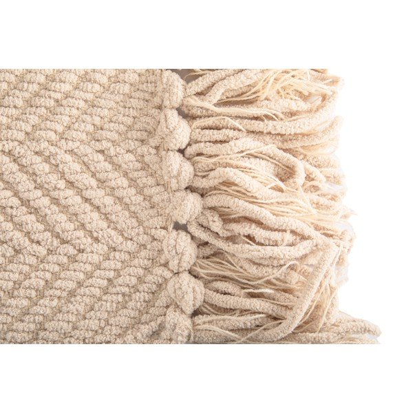 Бяло-бежово одеяло от шенил 130x170 cm Renee – Tiseco Home Studio-image-2