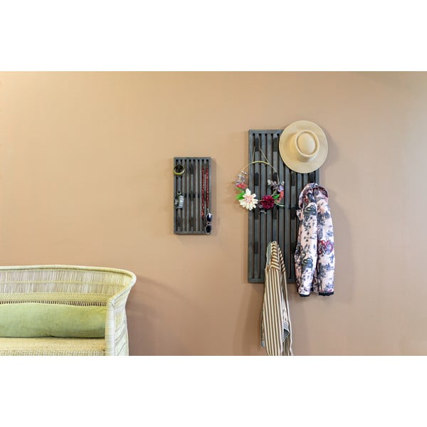 Тъмнокафяв панел за окачване от масивен дъб 46x100x8 cm Parco – Spinder Design-image-3