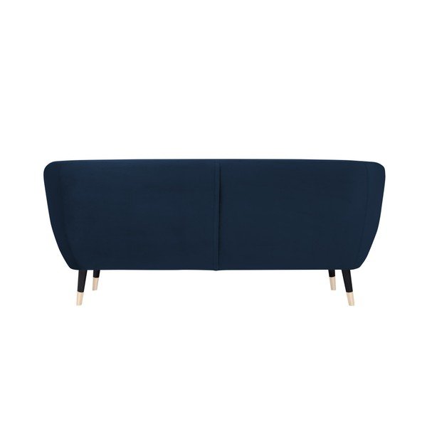 Тъмносин диван с черни крачета Mazzini Sofas Benito, 188 cm-image-4