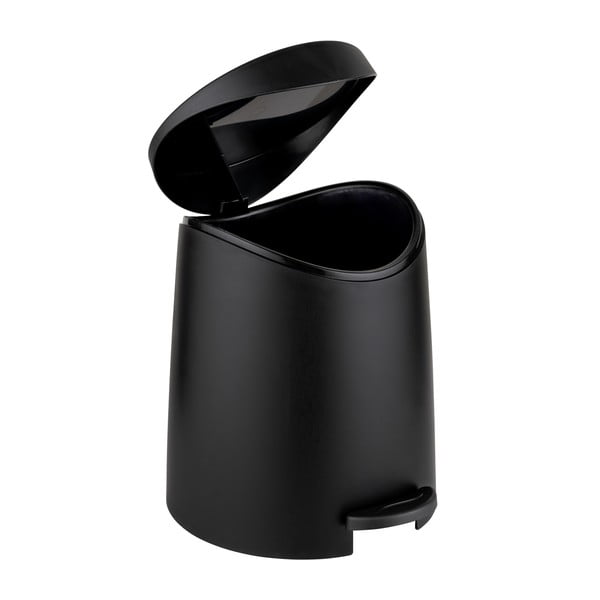 Черно пластмасово кошче за боклук с педал 3 l Portes – Allstar-image-1