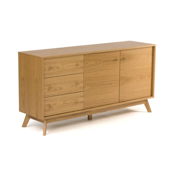 Нисък скрин от декор от дъб  естествен 149x75 cm Kensal – Woodman-image-1