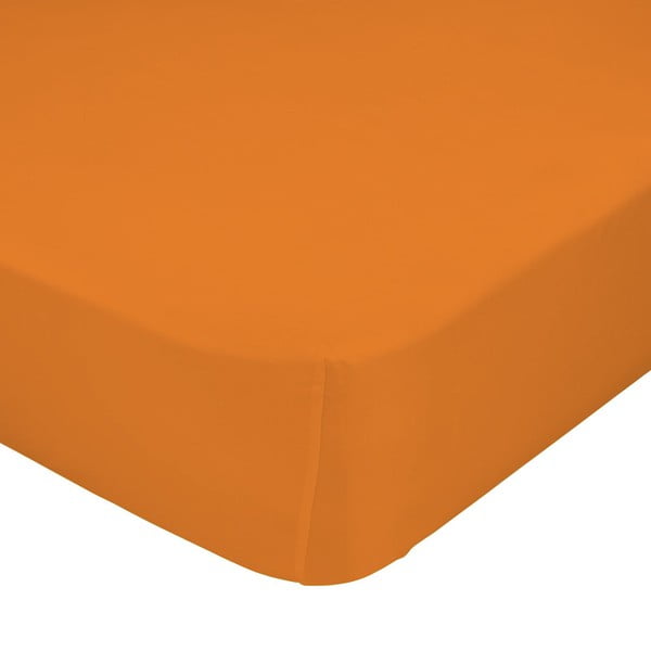 Oranžové elastické prostěradlo, 70 x 140 cm