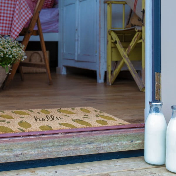 Изтривалка от кокосови влакна 40x120 cm Hello Lemons – Artsy Doormats-image-2