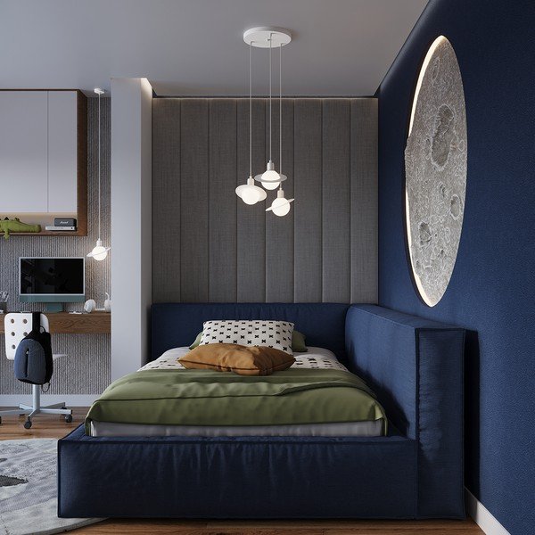 Бяло детско осветително тяло със стъклен абажур Mab – Sollux-image-3